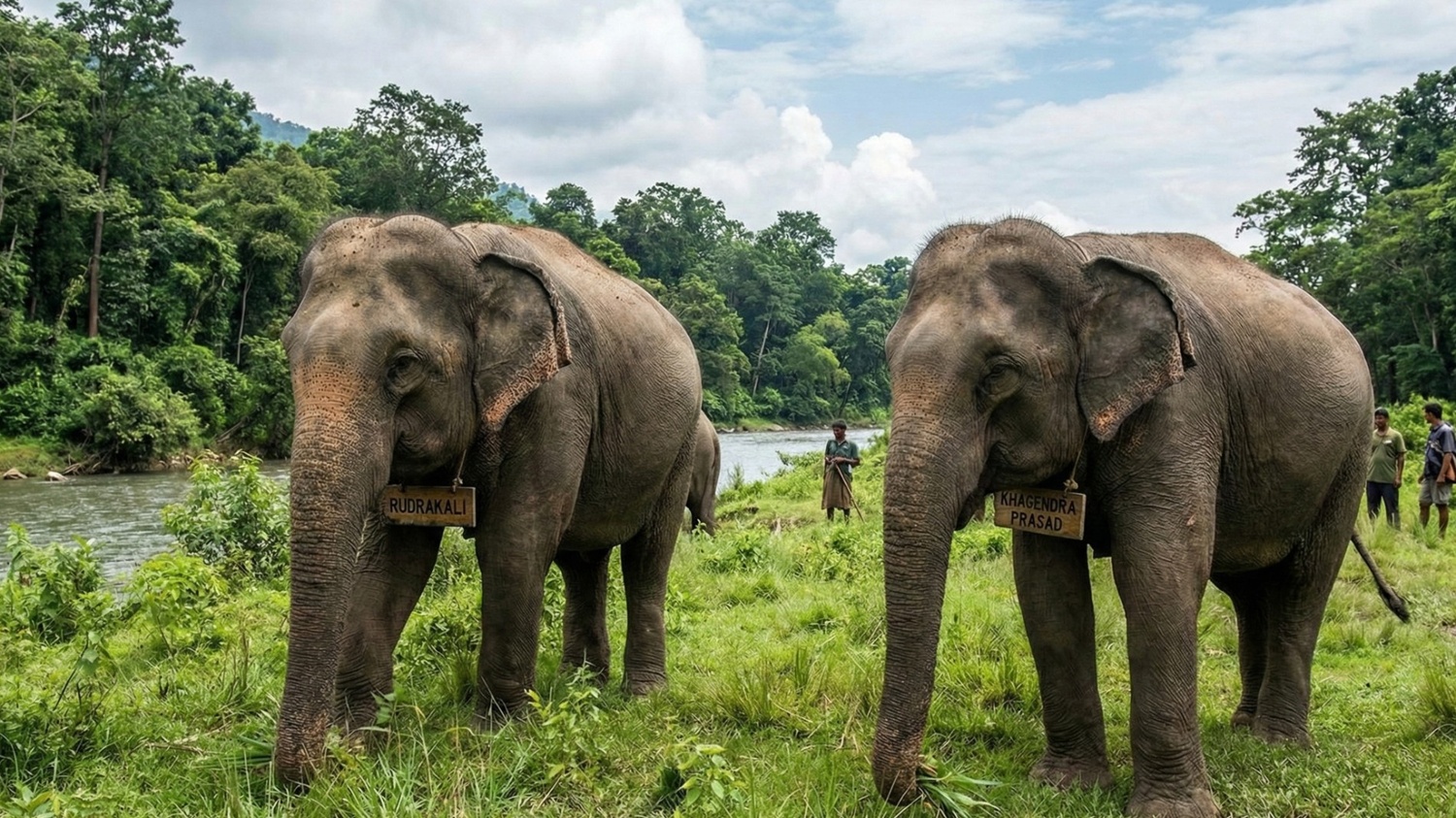 Elephant that gives to quatar